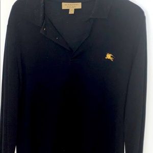 Burberry long sleeve gold logo